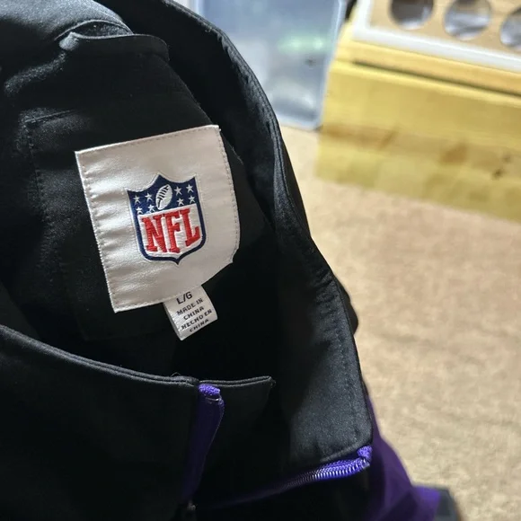 COPY - NFL Minnesota Vikings Full Zip Jacket Mens Large Soft Shell Activewear - Picture 5 of 6